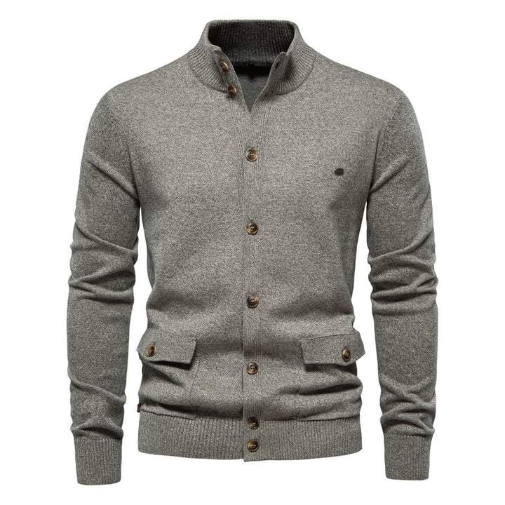 Men's Classic Knit Button-Up Cardigan