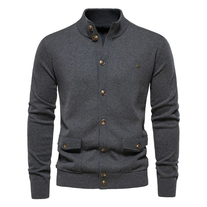 Men's Classic Knit Button-Up Cardigan