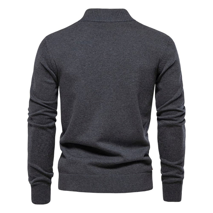 Men's Classic Knit Button-Up Cardigan