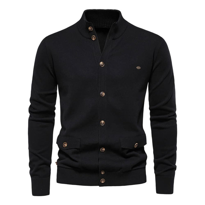 Men's Classic Knit Button-Up Cardigan