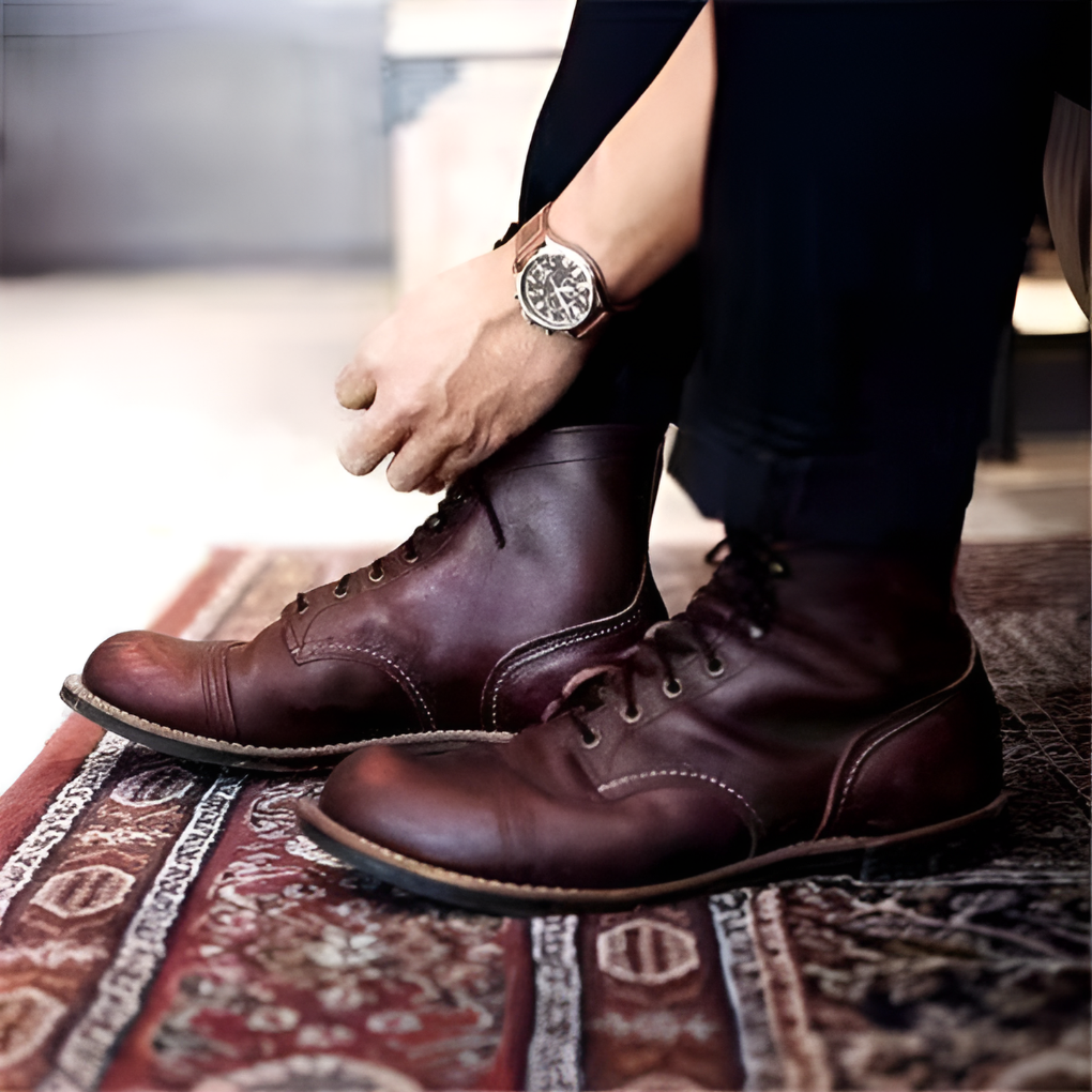 Men's Classic Vintage Lace-Up Boots