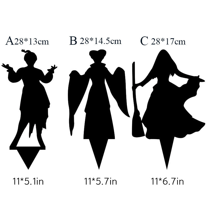Halloween's Metal Villain Shadow Caster Yard Stake with Spotlight Projection