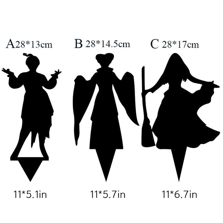 Halloween's Metal Villain Shadow Caster Yard Stake with Spotlight Projection