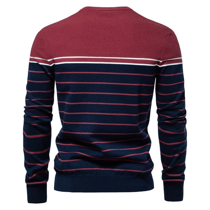 Men's Classic Striped Crew Neck Sweater