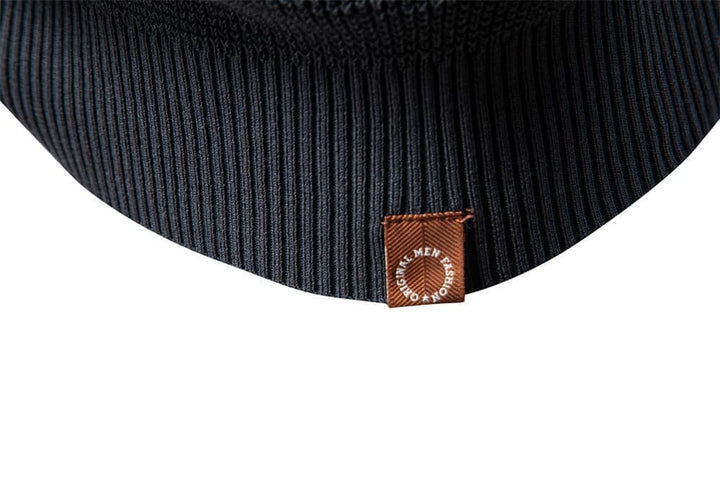 Men's Waffle Knit Crewneck Sweater for Cozy Style