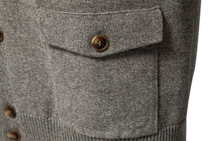 Men's Classic Knit Button-Up Cardigan