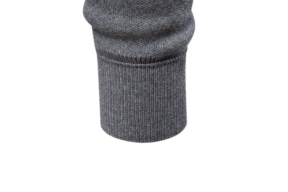 Men's Full-Zip Collared Knit Sweater