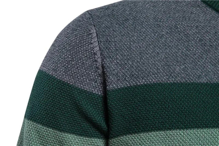 Men's Colorblock Long Sleeve Pullover Sweater
