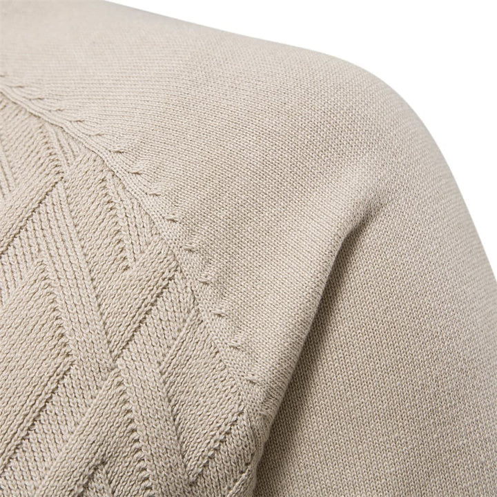 Men's Diamond Knit Crew Sweater