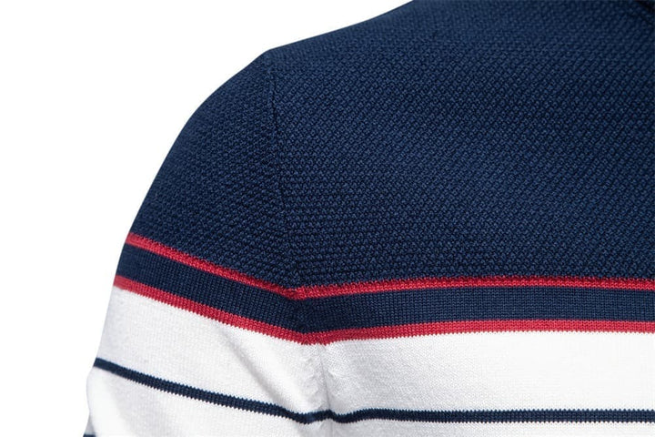 Men's Classic Striped Crew Neck Sweater