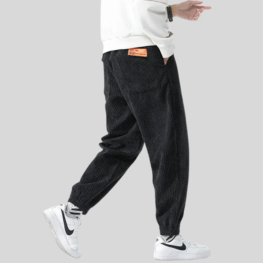 Men's Wide Corduroy Joggers – Comfortable Casual Wear