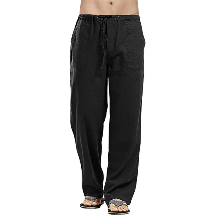 Men's Breathable Linen Pants with Oversized Fit