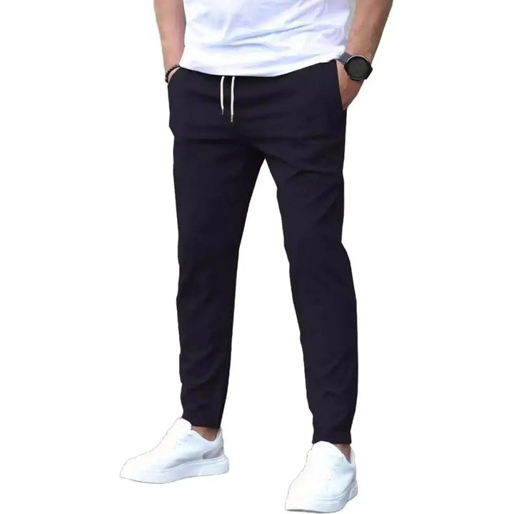 Men's Sporty Joggers with Pockets and Stretchy Waistband