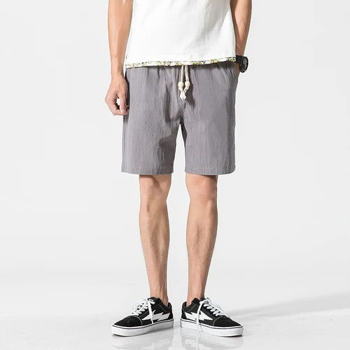 Men's Casual Summer Shorts with Tunnel Train Design
