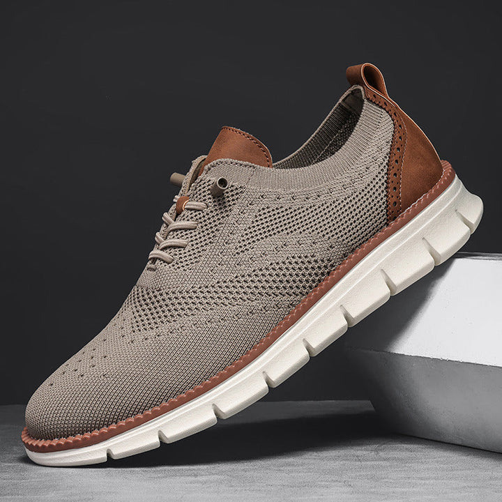 Men's Orthopedic Breathable Oxford Sneakers for Comfort and Support