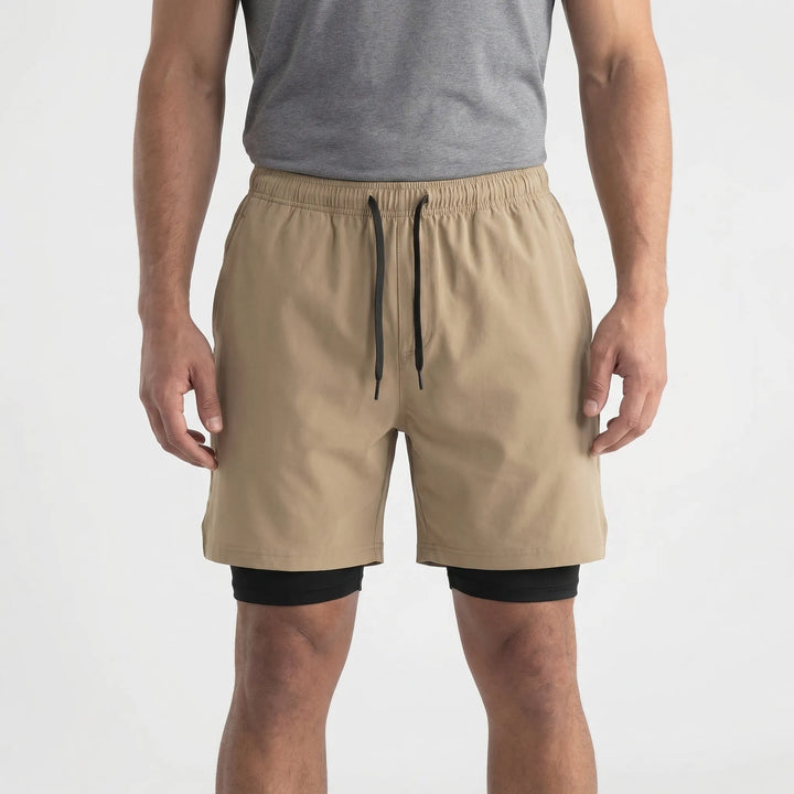 Freddie | Men's 2-in-1 Sports Shorts with Liner