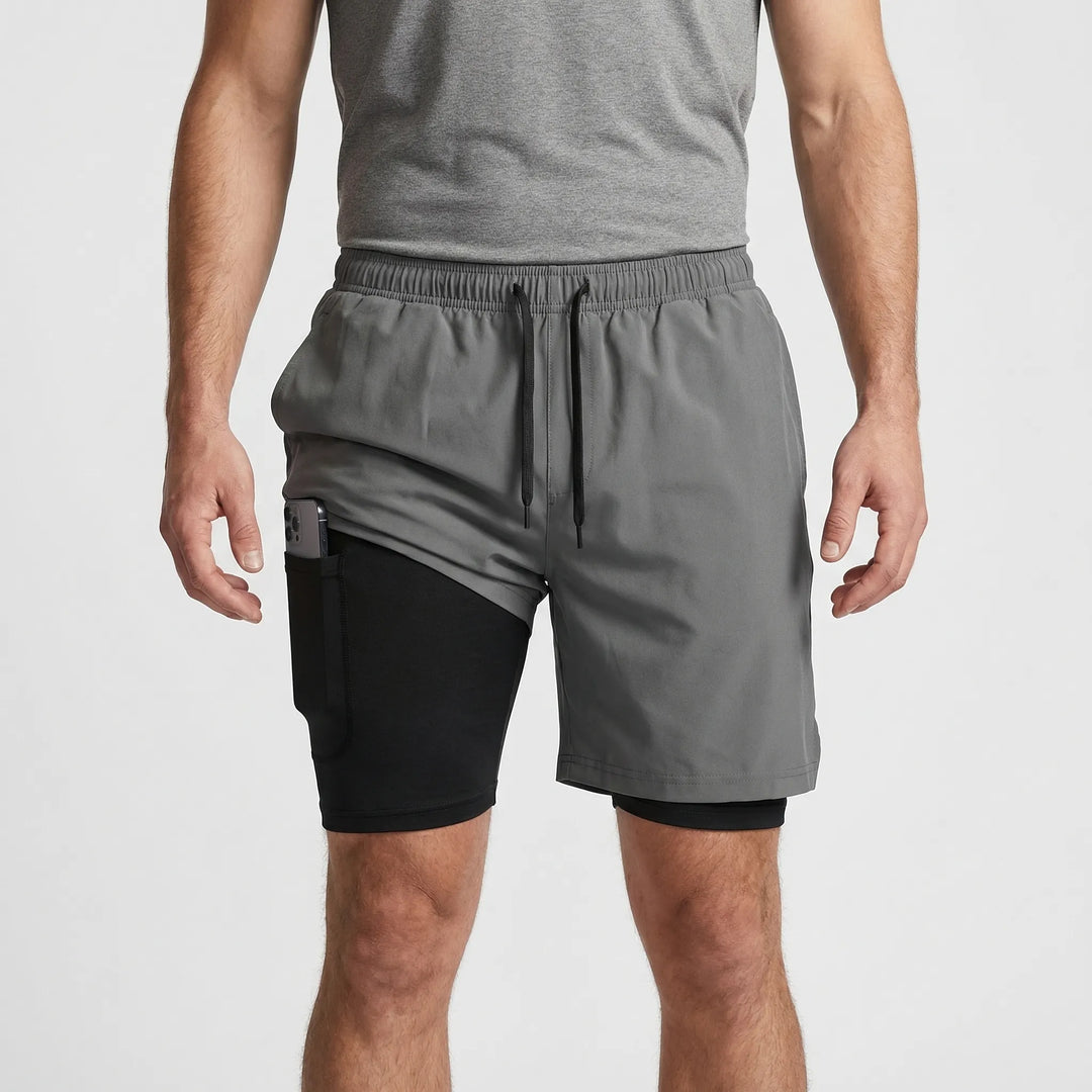 Freddie | Men's 2-in-1 Sports Shorts with Liner
