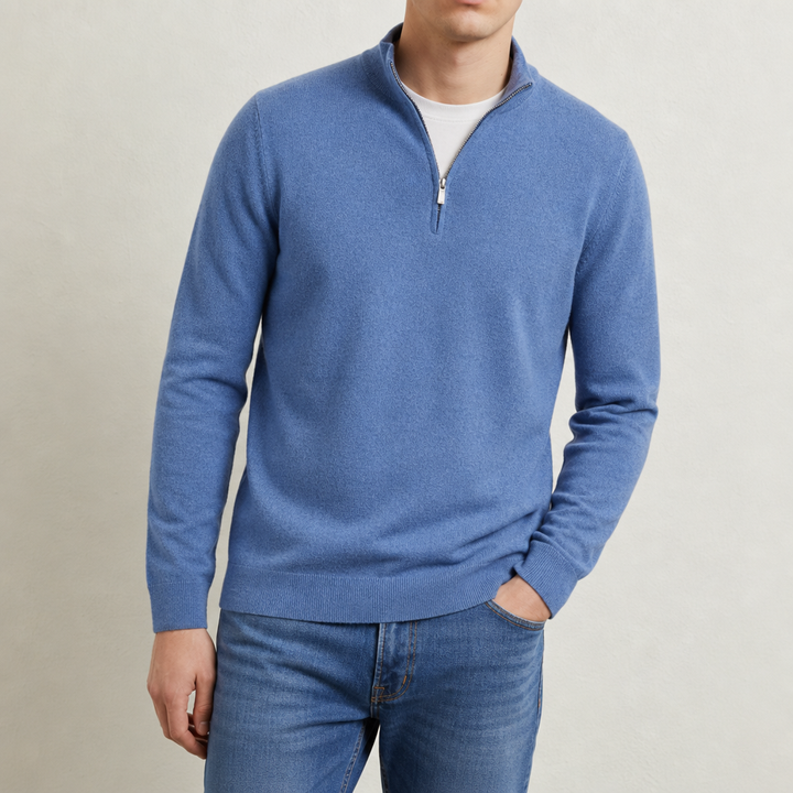 Men's Zip Collar Sweater