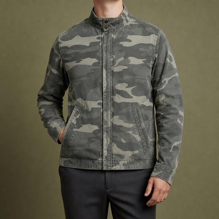 Men's Zip-Front Utility Jacket