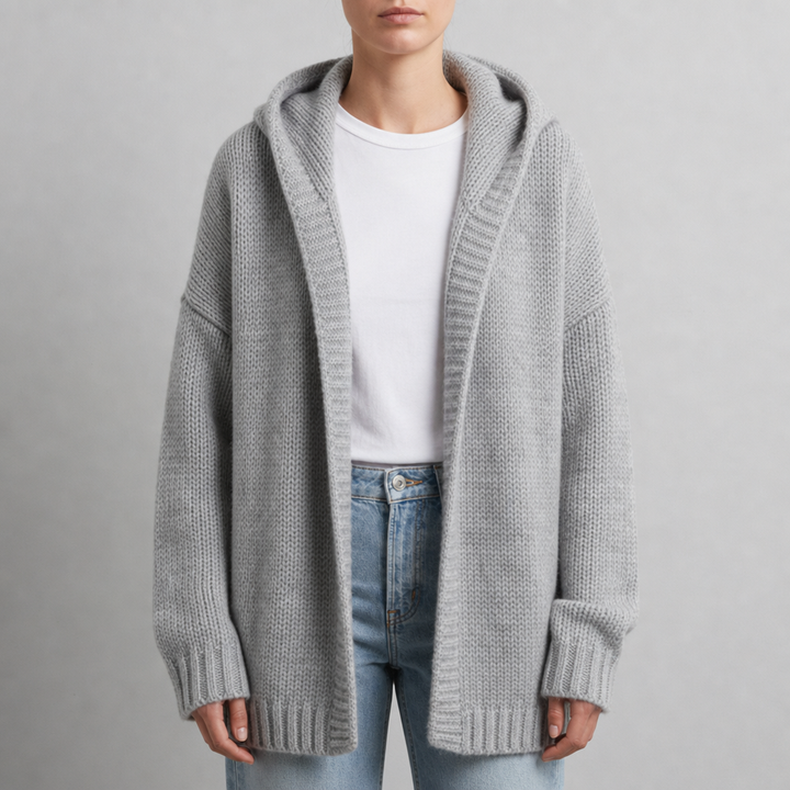 Women's Oversized Hooded Cardigan