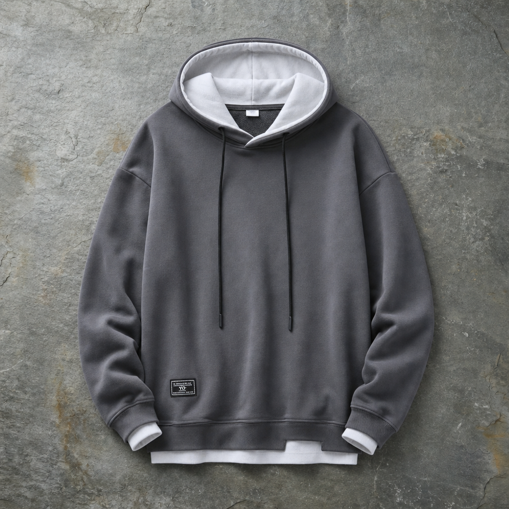 Women's Contrast Hood Pullover Hoodie