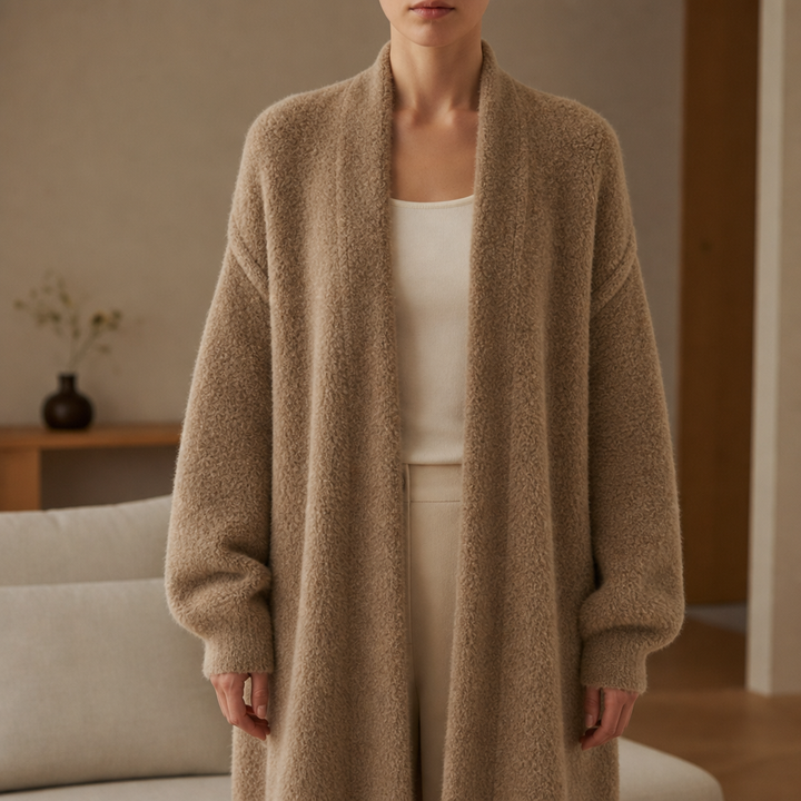Women's Cozy Long Fluffy Cardigan