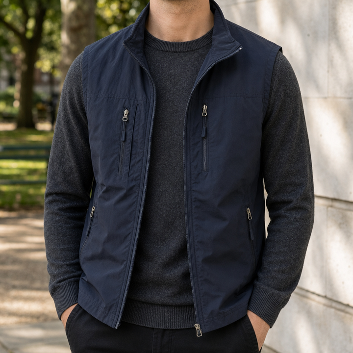 Men's Multi-Pocket Utility Vest