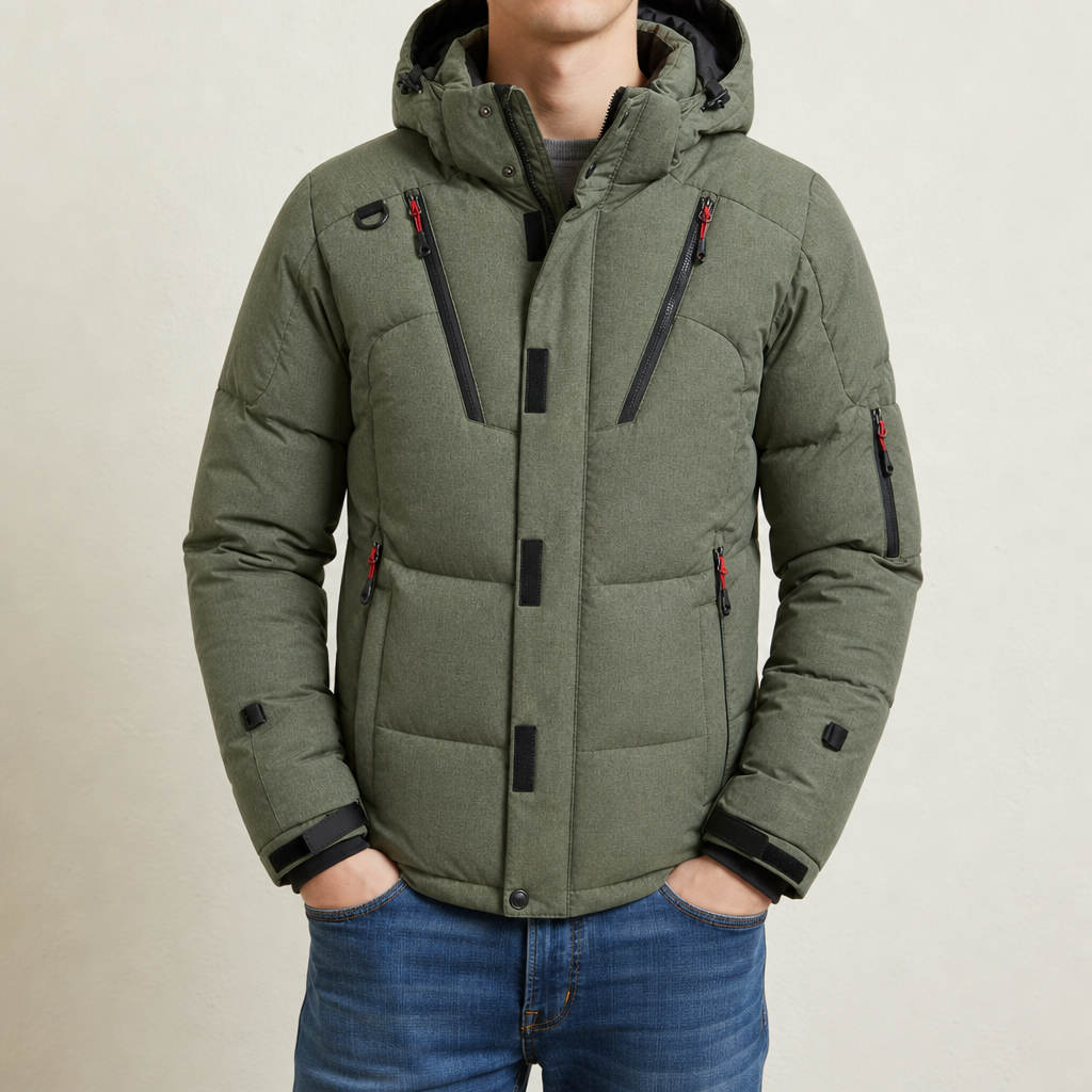 Men's Hooded Down Puffer Jacket