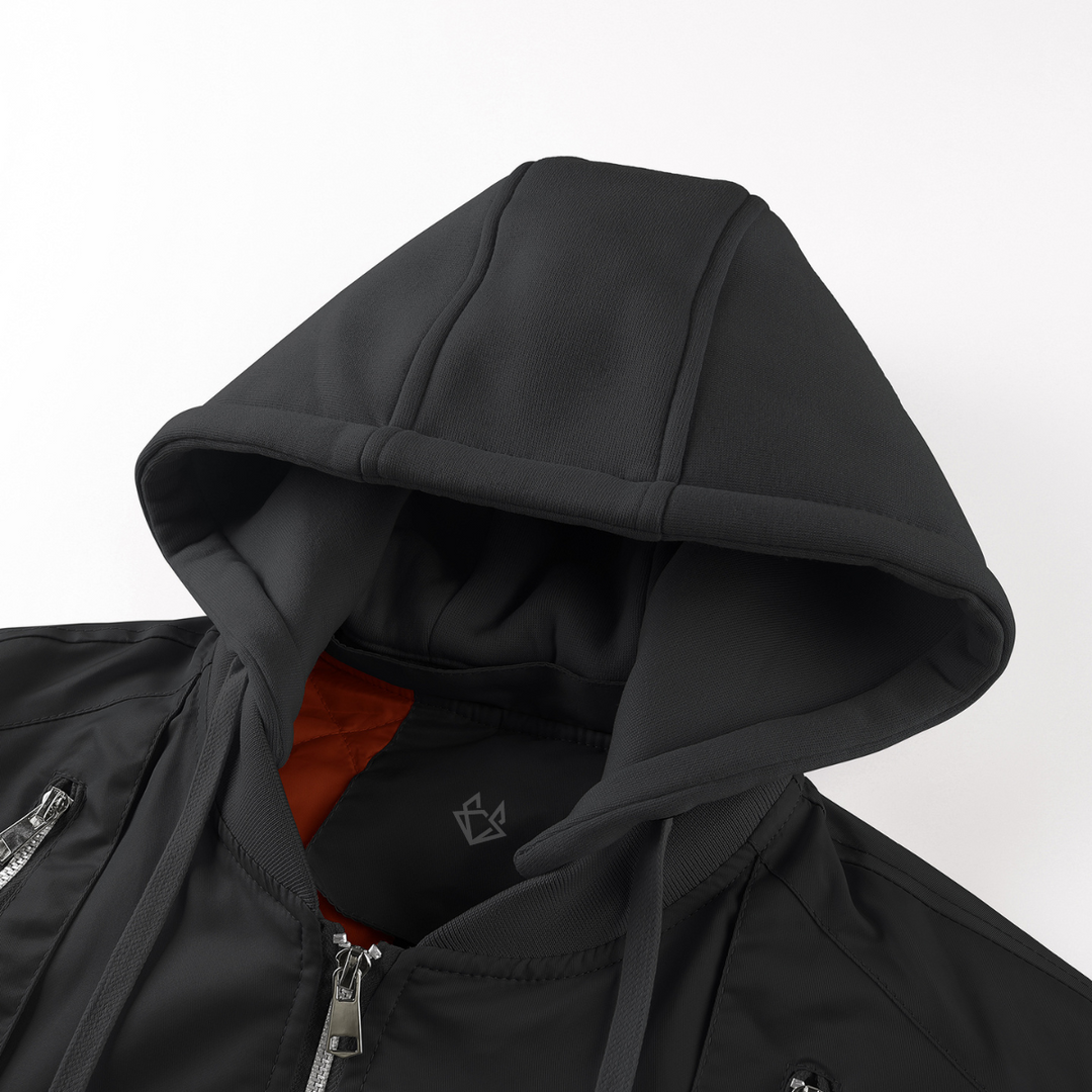 Men's Hooded Bomber Jacket for Stylish Comfort
