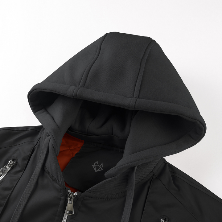 Men's Hooded Bomber Jacket for Stylish Comfort
