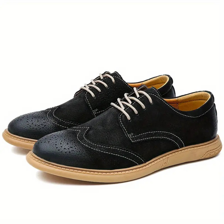 Men's breathable Oxford lace-up shoes for work and casual wear