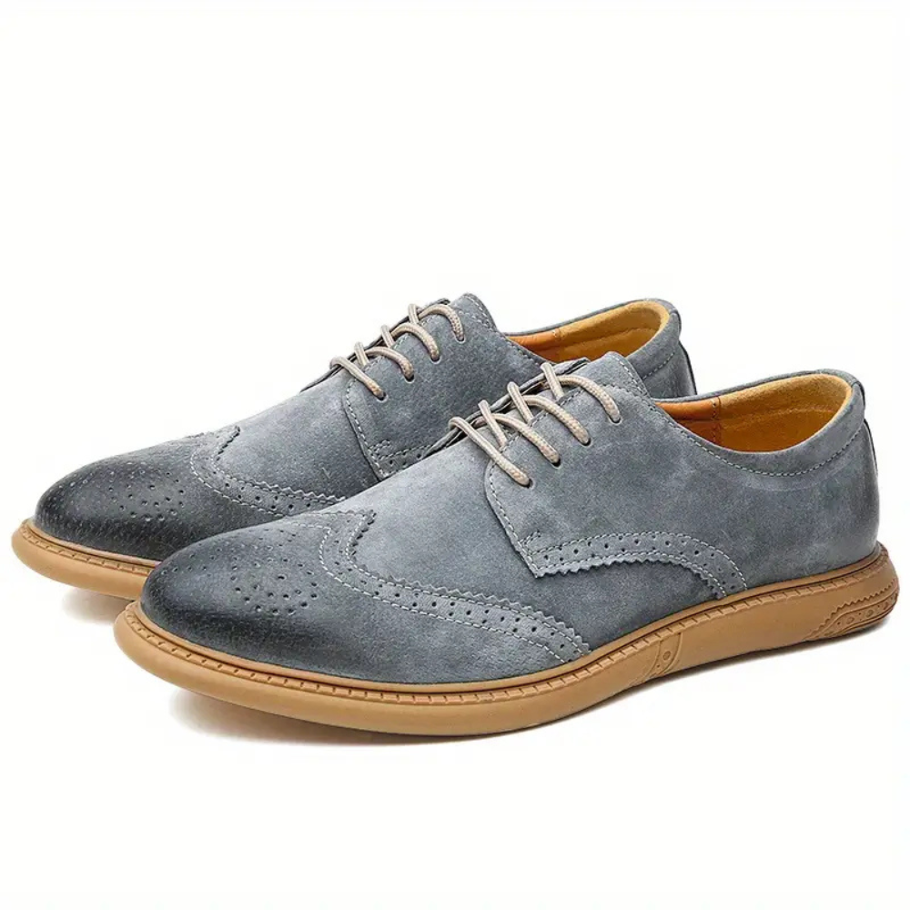 Men's breathable Oxford lace-up shoes for work and casual wear