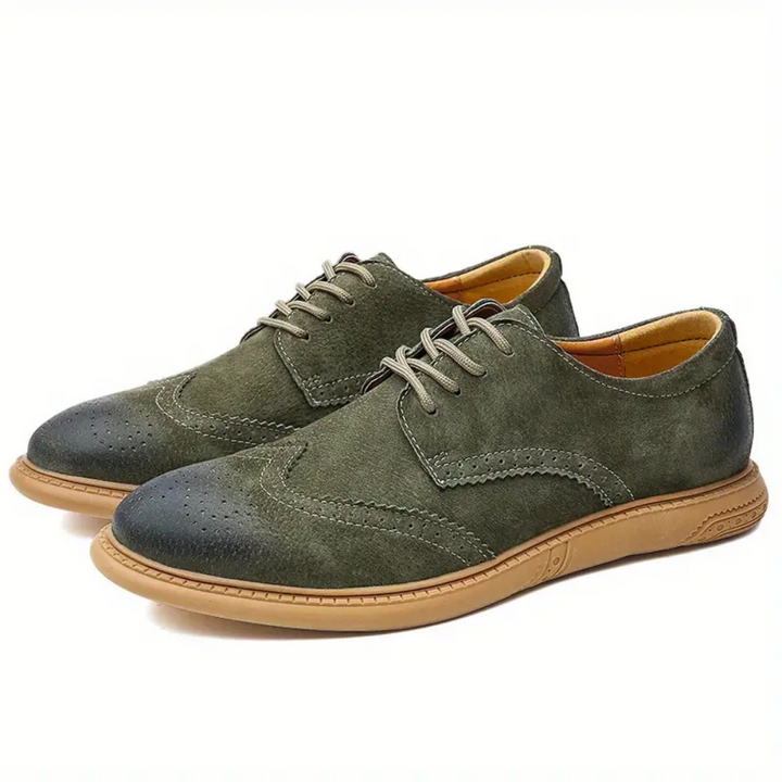 Men's breathable Oxford lace-up shoes for work and casual wear