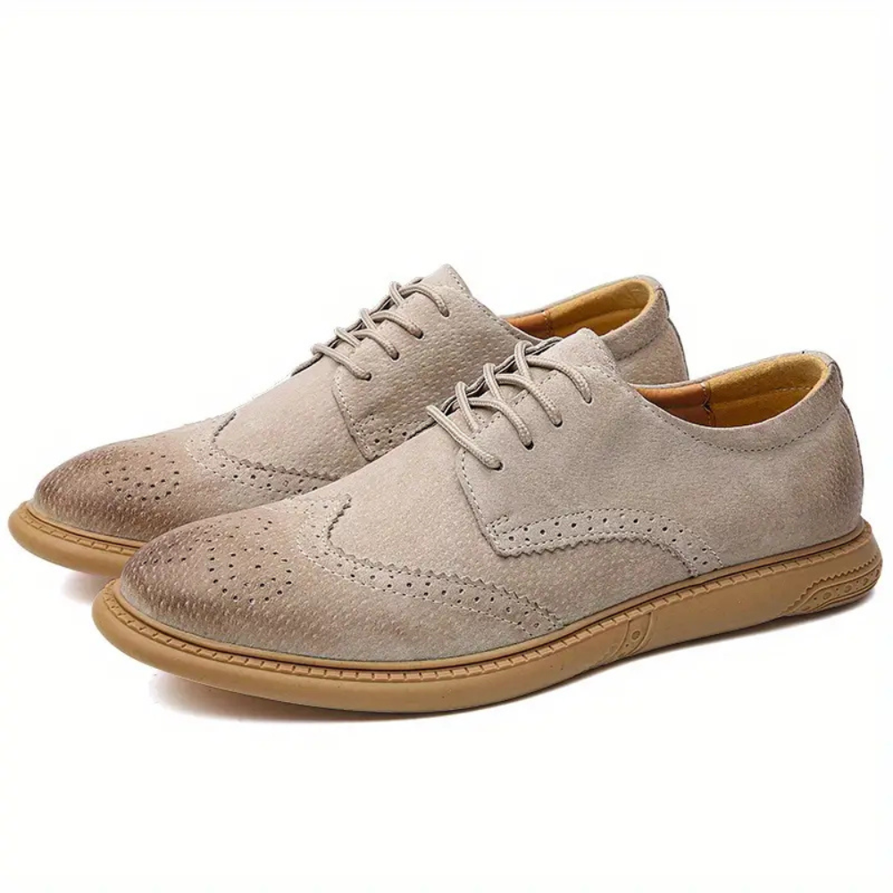 Men's breathable Oxford lace-up shoes for work and casual wear