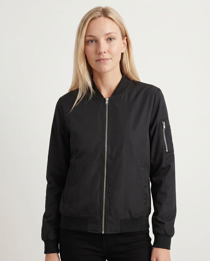 Women's Lightweight Casual Bomber Jacket for Everyday Wear