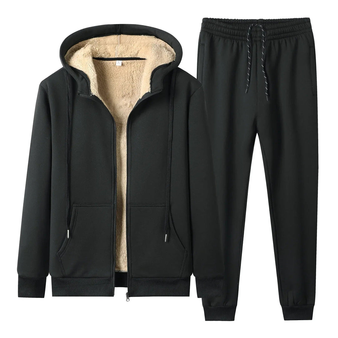 Men's Fleece Jogging Suit Set for Comfort and Style