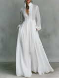Vitoria | Women's Flowing Minimalist Maxi Dress-Trendy 4 Fit