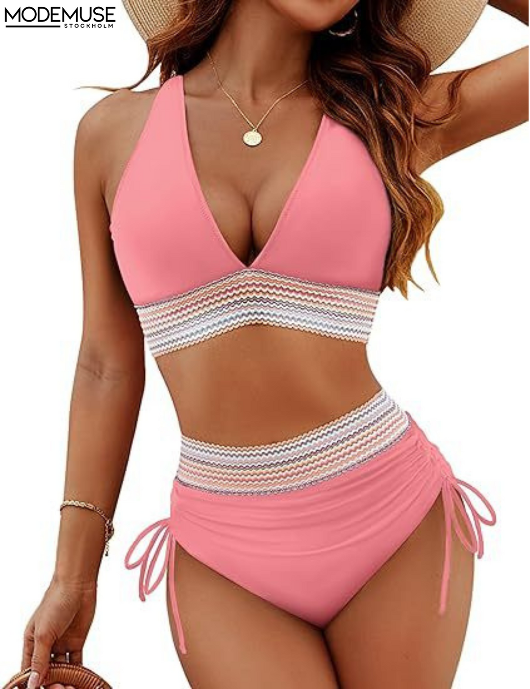 Tessa | Women's Trendy High-Waist Bikini Set in Quick-Drying Fabric