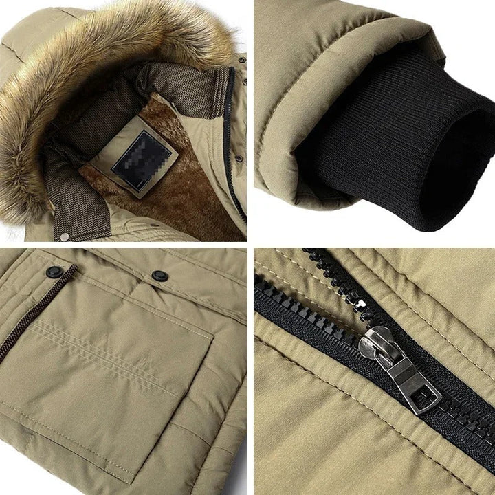 Men's Insulated Parka Jacket for Cold Weather Protection