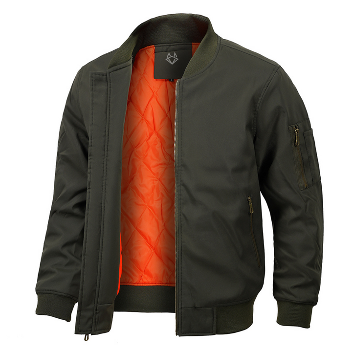 Men's Tactical Bomber Jacket for Outdoor and Casual Wear