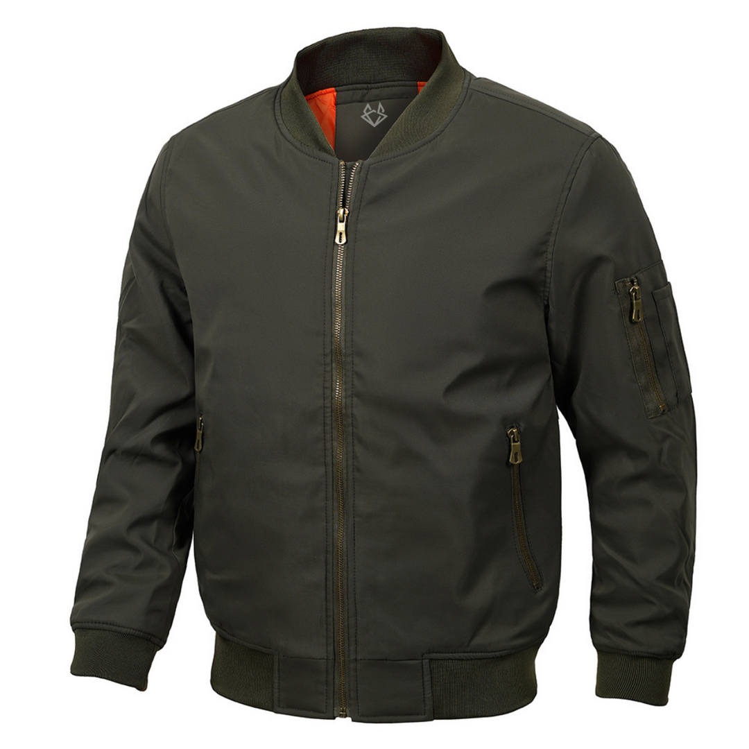 Men's Tactical Bomber Jacket for Outdoor and Casual Wear