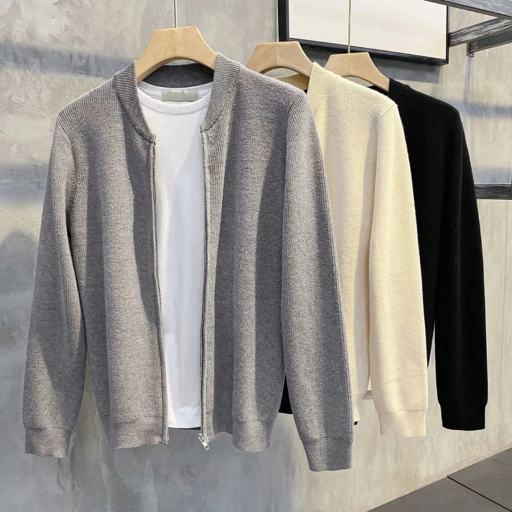 Men's Cozy Knitted Cardigan for Warmth and Style