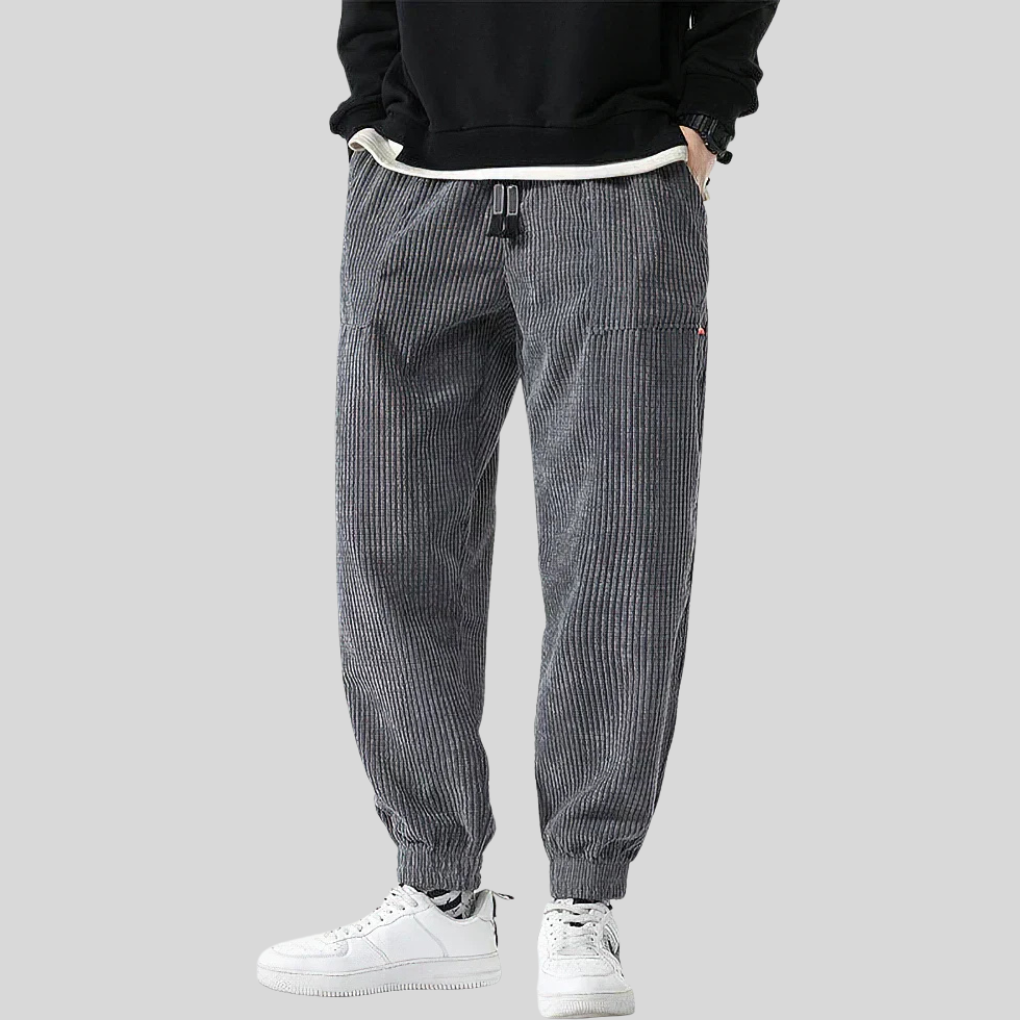 Men's Wide Corduroy Joggers – Comfortable Casual Wear