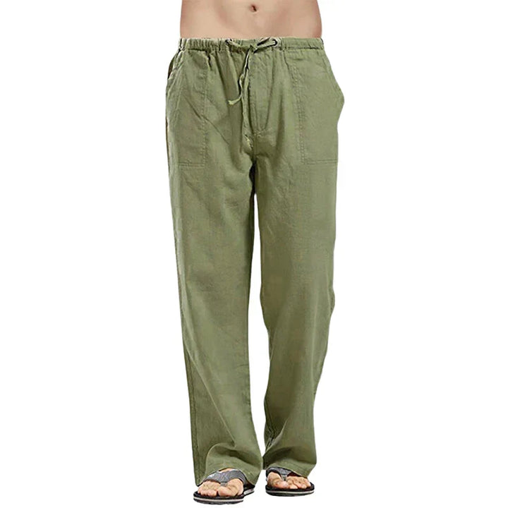Men's Breathable Linen Pants with Oversized Fit