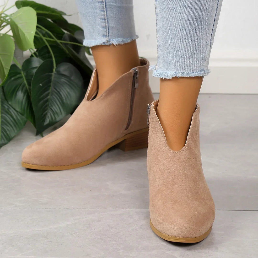 Women's Stylish Suede Ankle Booties
