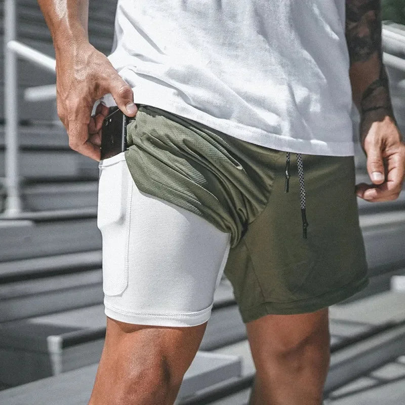 Men's 2-in-1 Sport Shorts – Designed for Performance and Comfort