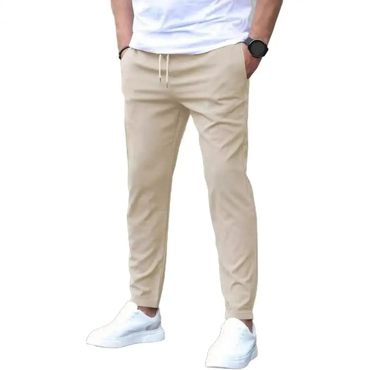 Men's Sporty Joggers with Pockets and Stretchy Waistband