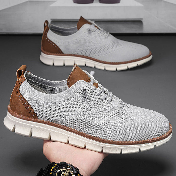 Men's Orthopedic Breathable Oxford Sneakers for Comfort and Support