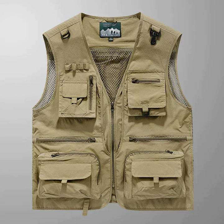 Men's Rugged and Functional Outdoor Cargo Vest