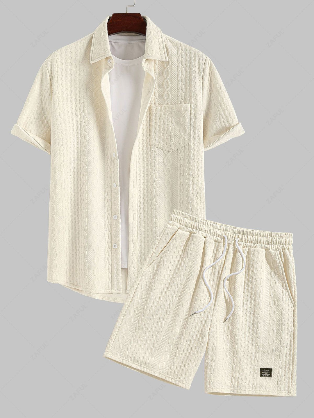 Men's Light Summer Top and Shorts Set for Warm Weather